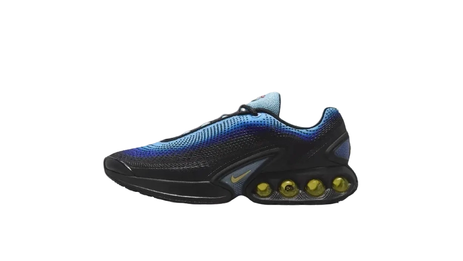 Nike Air Max Dn 'Hyper Blue' – Une fusion de modernité et d'héritage Air Max. Avec son dégradé de bleu électrique et sa technologie Dynamic Air, cette sneaker offre un confort ultime et un look futuriste.