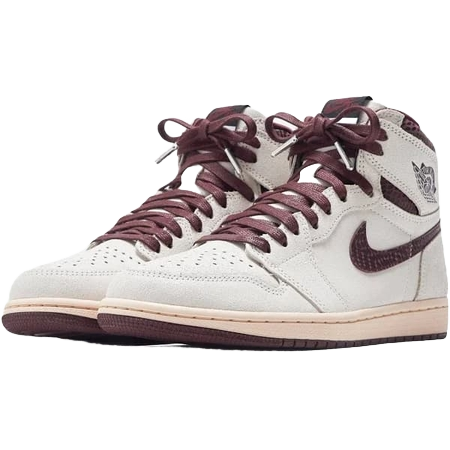 La Air Jordan 1 x A Ma Maniére « Airness » a pour popularité ses couleurs blanche et bordeaux qui l'a rend unique.